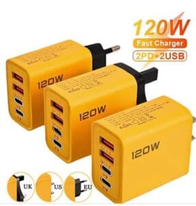 Cargador USB C PD de 4 puertos