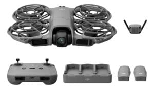 DJI Pack Neo 2 Vuela Más con control remoto RC-N3, transmisión estable con transceptor digital, dron 4K para principiantes, 3 baterías