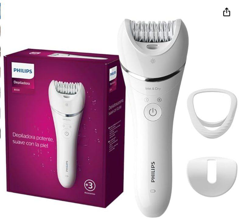 Philips Depiladora Electrica Serie 8000 🔥✨