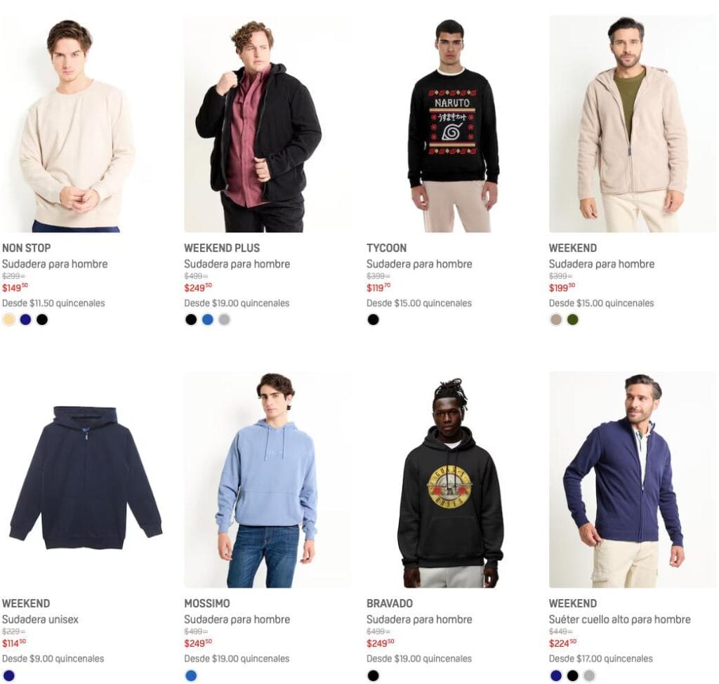 Suburbia: Chamarras y sudaderas a mitad de precio y para toda la familia