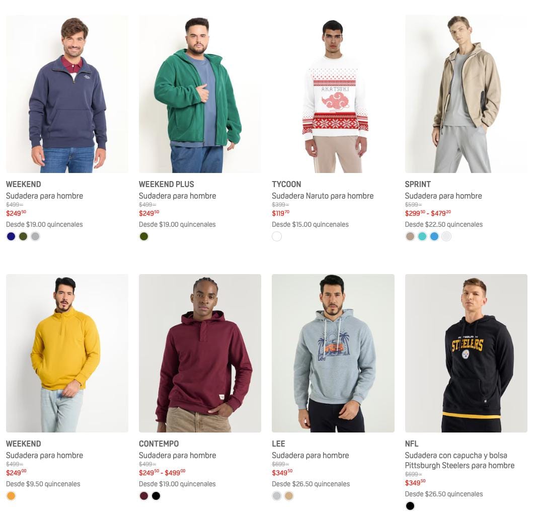 Suburbia: Chamarras y sudaderas a mitad de precio y para toda la familia