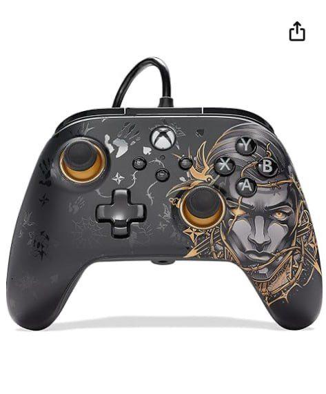 PowerA Control Alámbrico Advantage Fortnite: Midas Edition para Xbox Series X|S, Xbox One y PC – Incluye código Storm King Fist