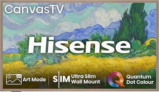 Canvas TV S7N – Modo Arte, UltraSlim Wall Mount, 4K Quantum Dot Color (2025) 