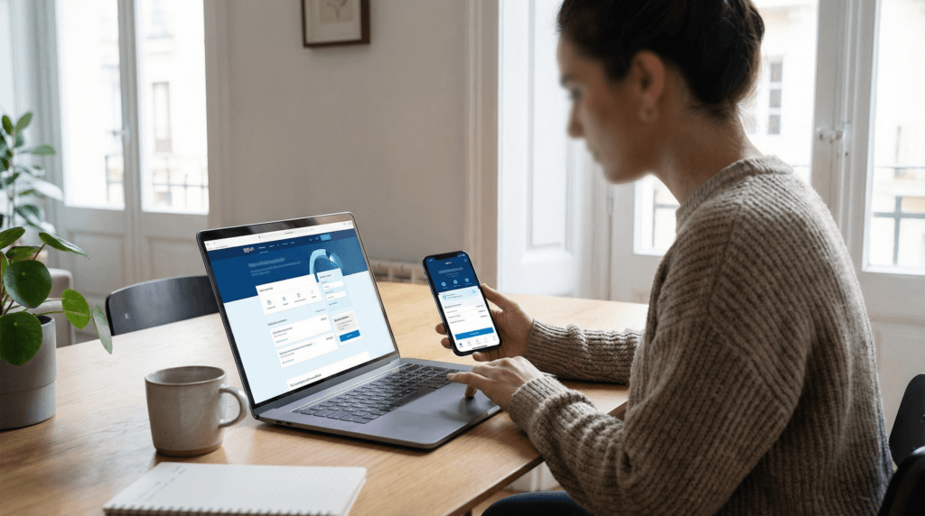 pago en línea de suscripción digital con tarjeta bancaria