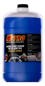 Abrillantador De Llantas Azul Extremo 4 Litros Azul