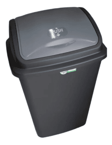 Cesto Para Basura Tapa Balancin 50 Litros Negro 1 Pieza