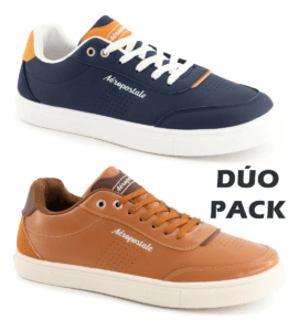 Tenis Aeropostale Dúo Pack Caballero Café 3774649