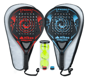 kit 2 palas pádel Hikeo 100% fibra de carbono