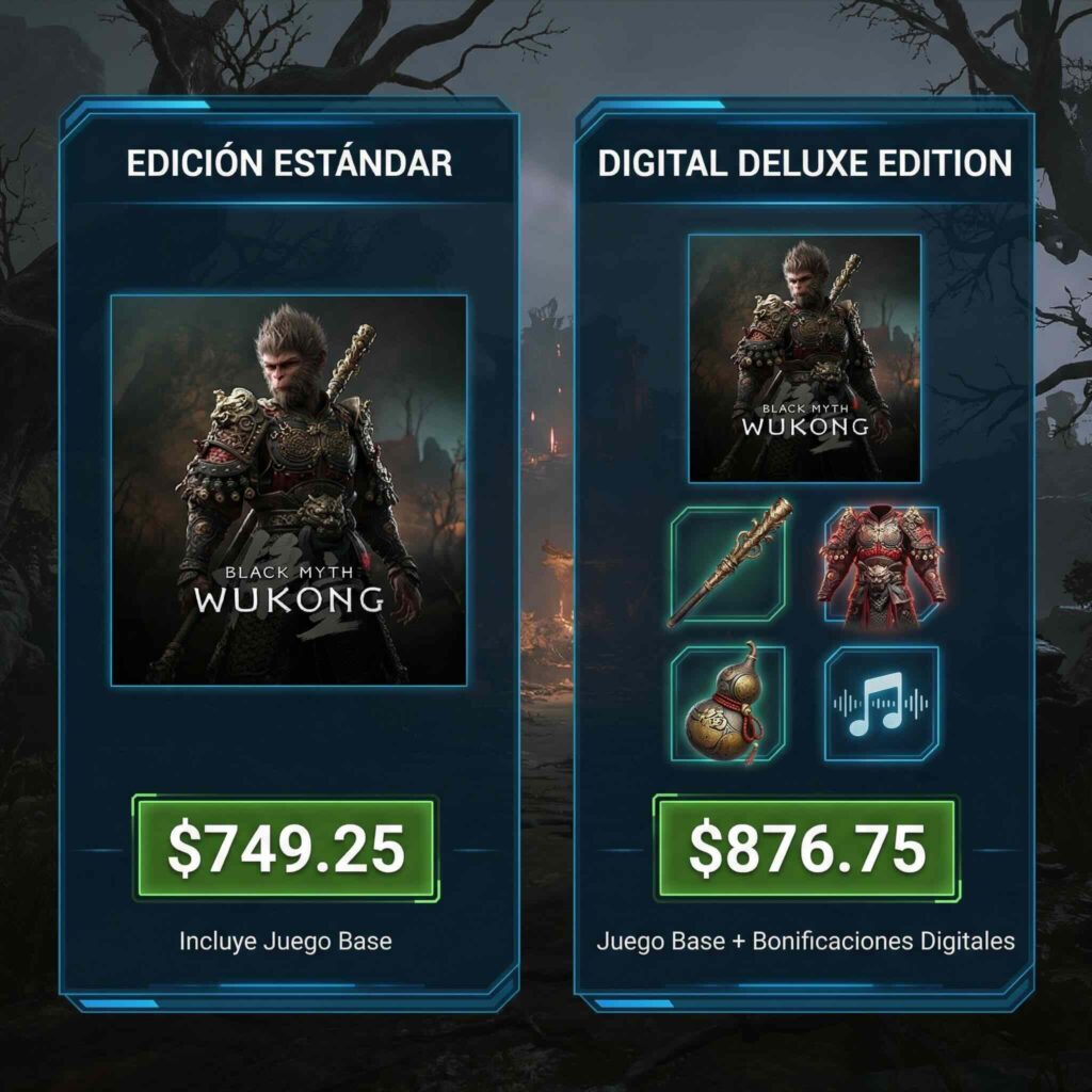 Black Myth Wukong Standard y edición Deluxe