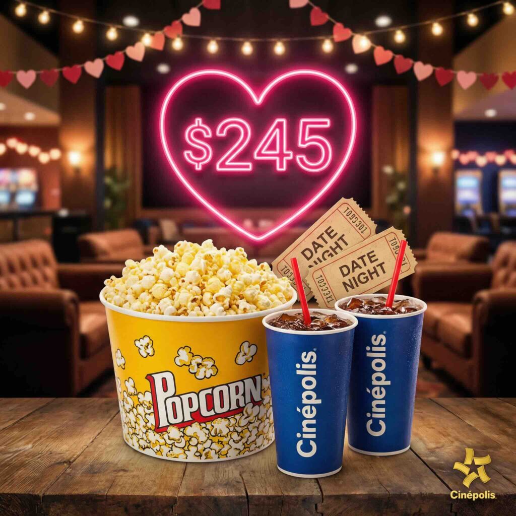Cinepolis promocion San Valentín