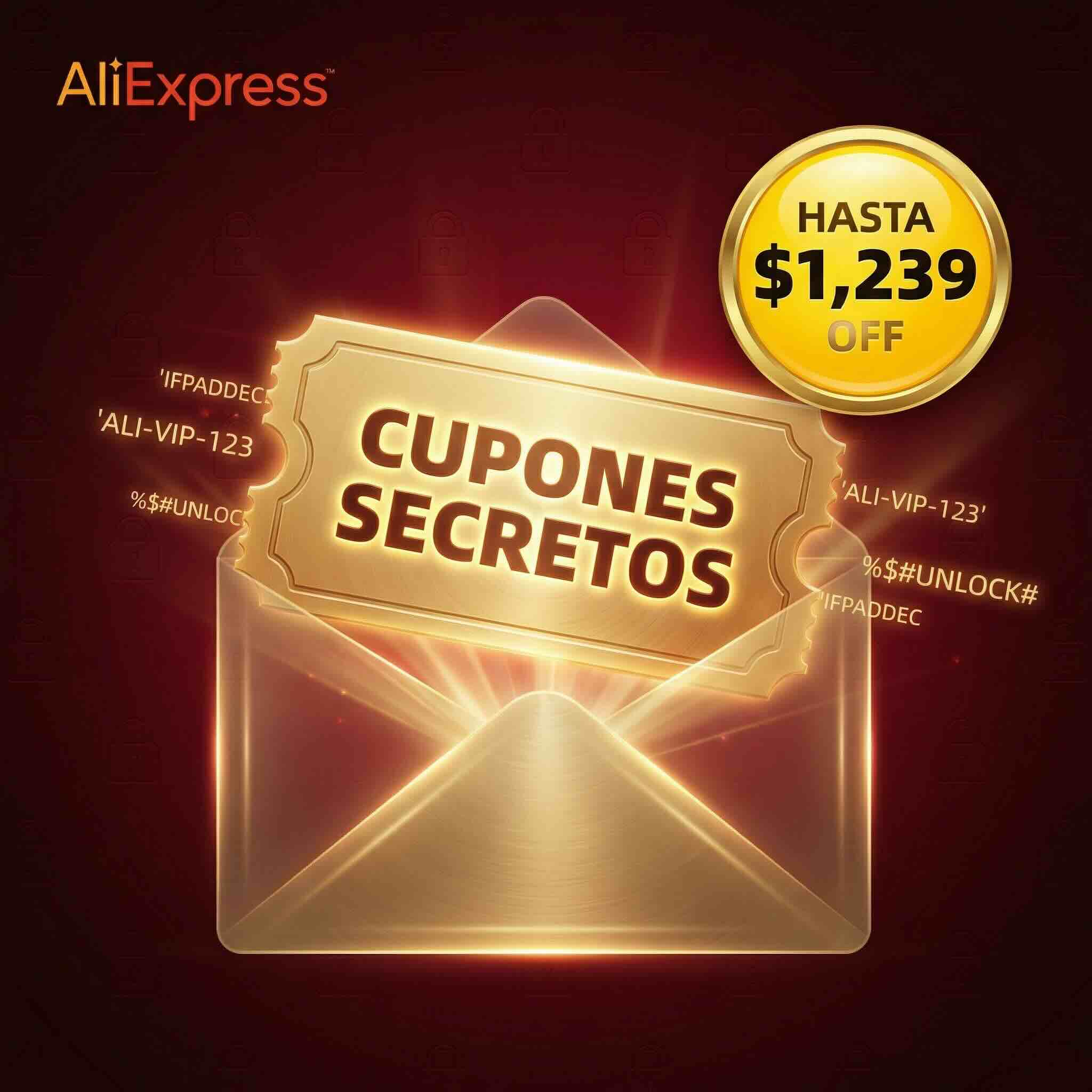 ¡Solo para nuestra comunidad! Cupones Secretos de AliExpress (Hasta $1,239 OFF)
