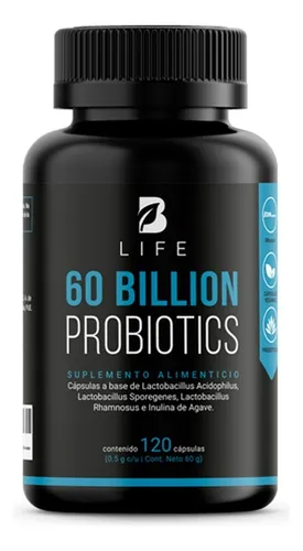 60 Billones De Probióticos Prebióticos 120 Cápulas B Life Sin sabor B Life