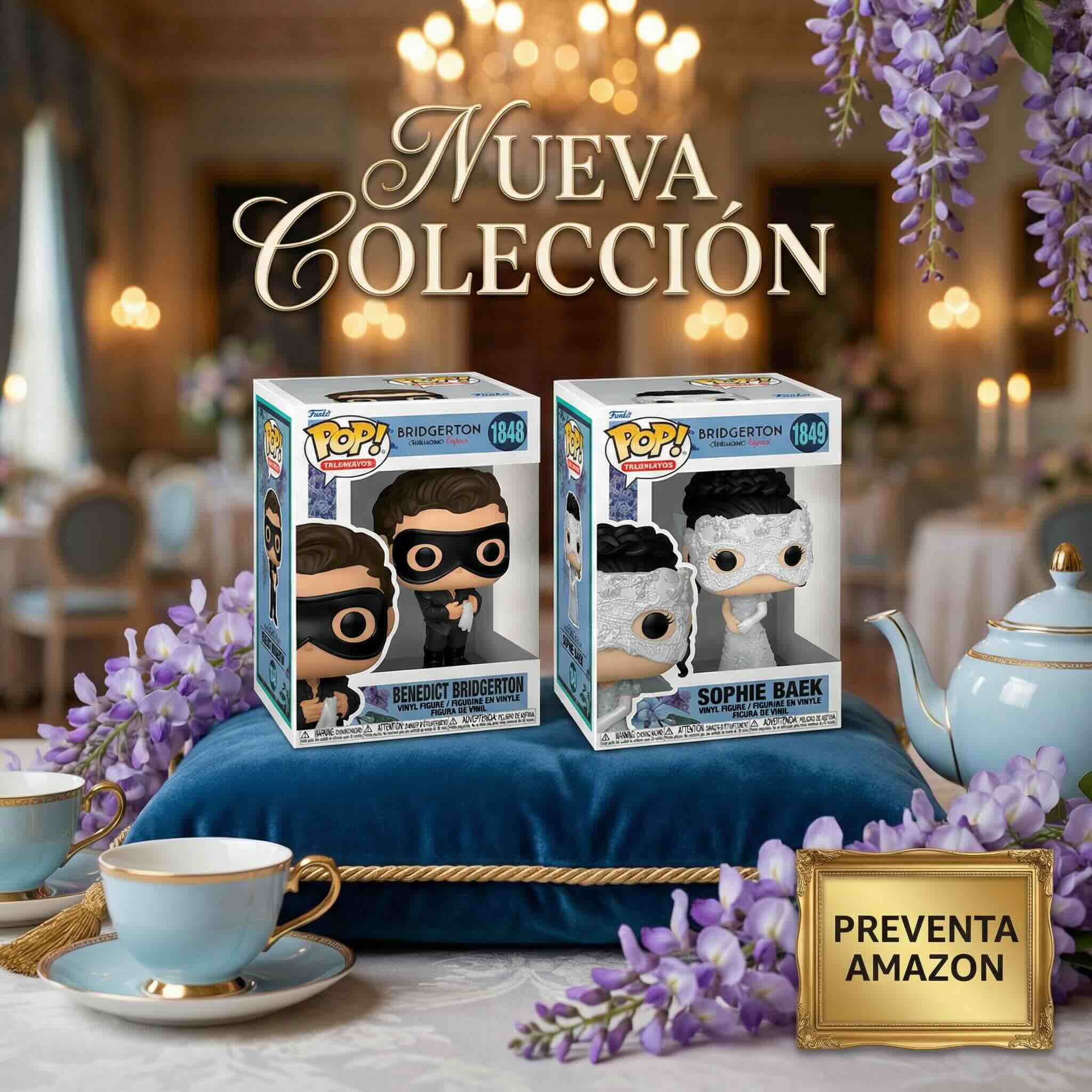 ¡El Baile de Máscaras llegó! Preventa de Funko Pop Bridgerton (Benedict, Sophie y más) en Amazon