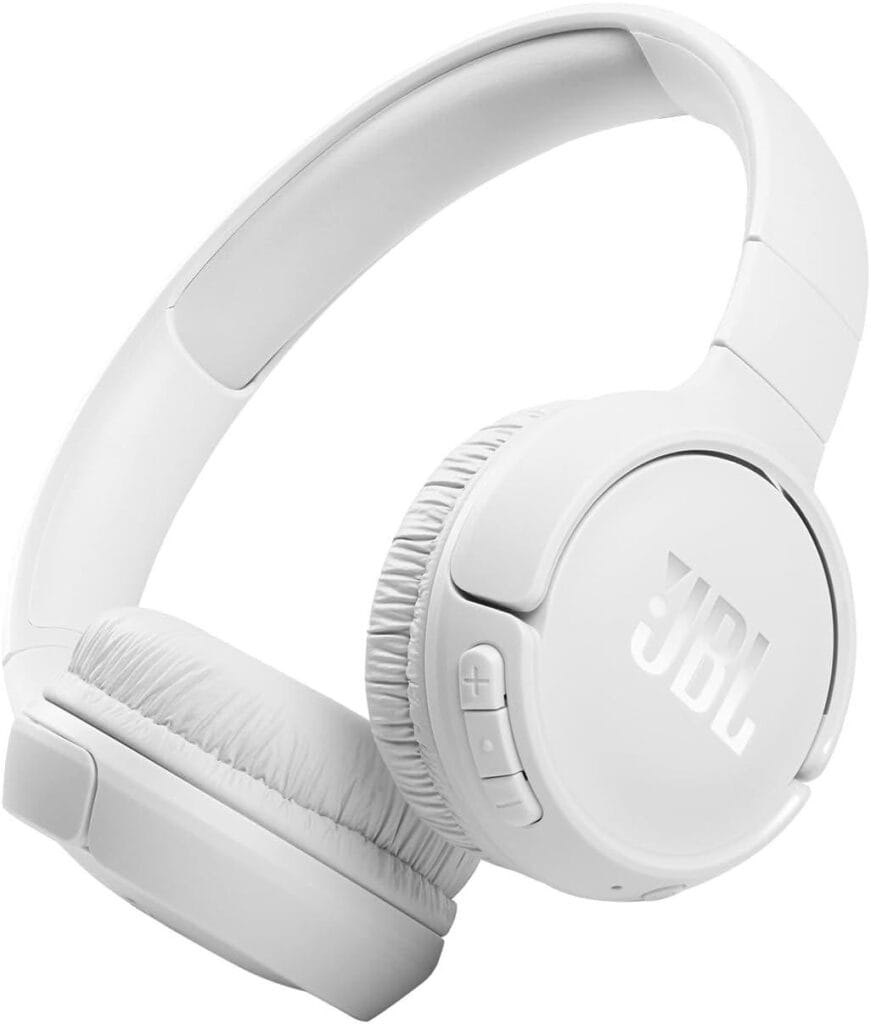 JBL Tune 510BT - Auriculares in-Ear inalámbricos con Sonido Purebass, Color Blanco