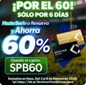 Promocion Sam´s Membresias