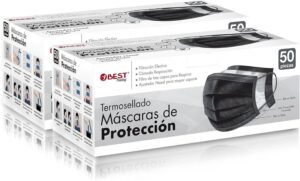 Best Trading Cubrebocas Negro 100 piezas