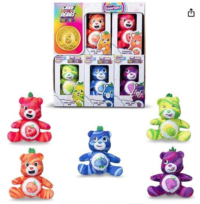 Care Bears Micro Teenies Fruit Friends Paquete de 5