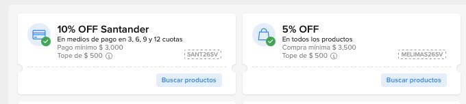 CUPONES EN MERCADO LIBRE