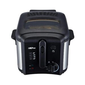Freidora de Aceite HKPRO ES32033 2.5L Plateada con Negro