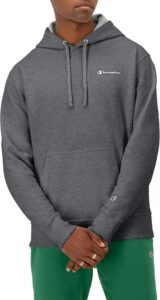 Champion Men's Hoodie, Powerblend, Fleece Men's Hoodie, Comfortable Men's Sweatshirt, Script Logo (Reg. or Big & Tall)