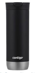 Contigo Snapseal Taza de viaje aislada, 16 oz, regaliz