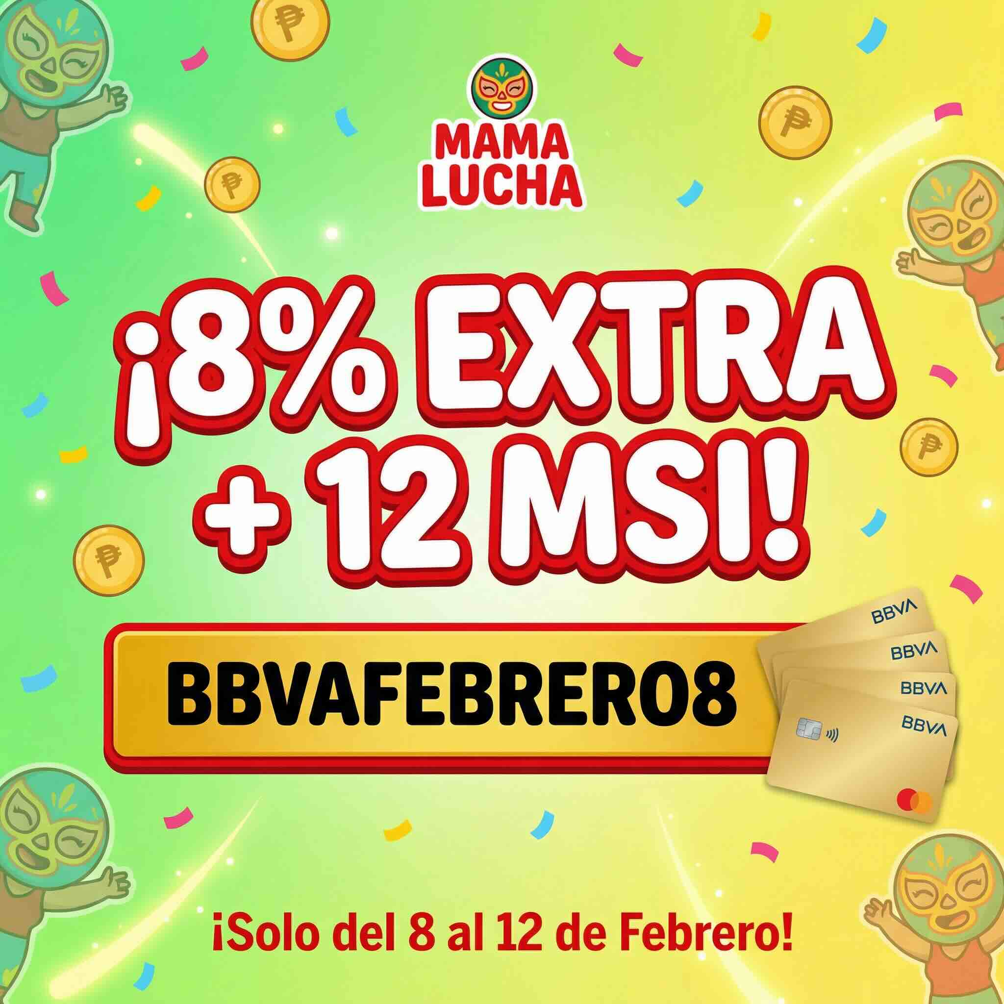 ¡Cupón Bancario! 8% Extra + 12 MSI en Bodega Aurrera con BBVA (Solo 5 días)