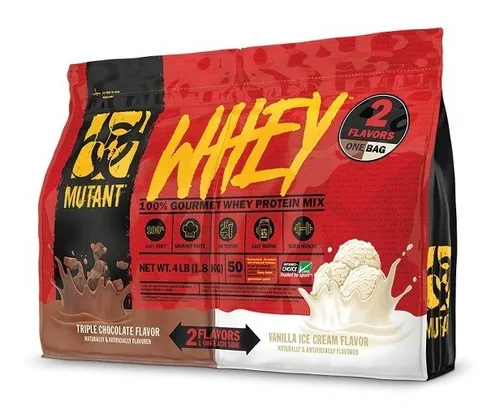 Proteina Mutant Whey Dual 4 Libras 2 Sabores 50 Servicios Sabor