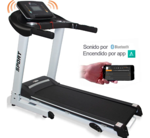 Caminadora Profesional Para El Hogar 2.75 HP Plegable Bluetooth USB Inclinación Manual 14.8 Km/h Monitor Cardíaco Con Programas De Entrenamiento