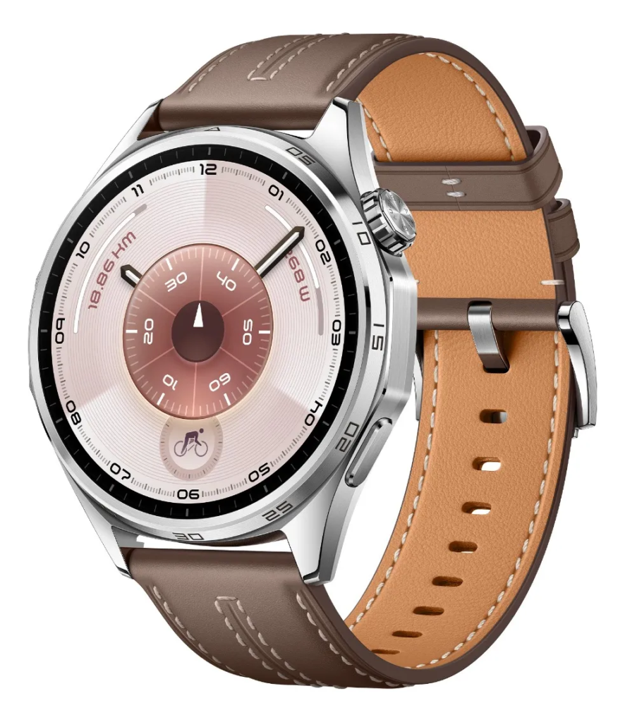 Smartwatch Huawei Watch Gt 6 46mm Correa Compuesta Cuero Plateado Compuesta Cuero Gris