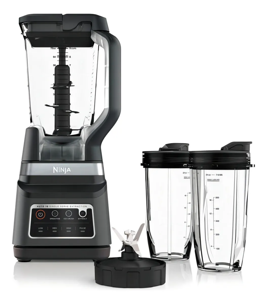 Ninja Licuadora Profesional Plus Duo Con Auto-iq Db751a Color Gris
