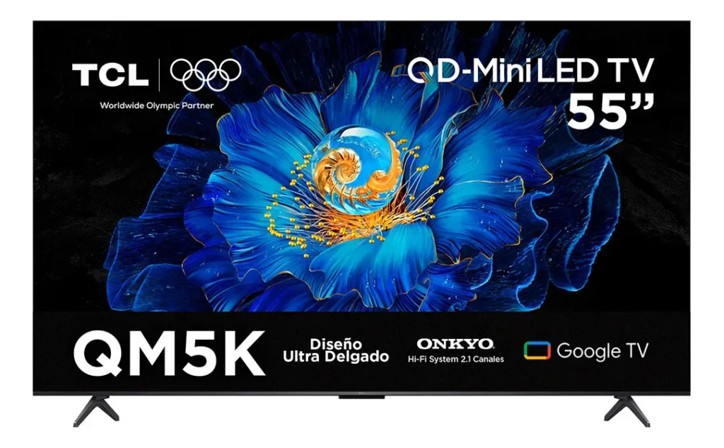 Pantalla TCL Smart Tv 55qm5k QD-Mini Led4k Google Tv