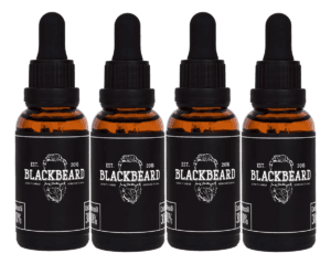 Minoxidil 10% Blackbeard Con Cafeína 4x3 (4 Frascos)
