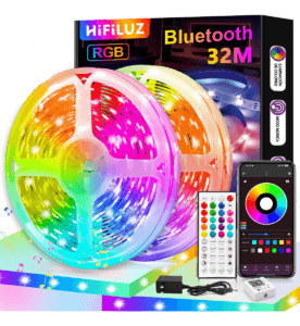 Hifiluz Tiras De Led 32m Bluetooth Rgb Luz