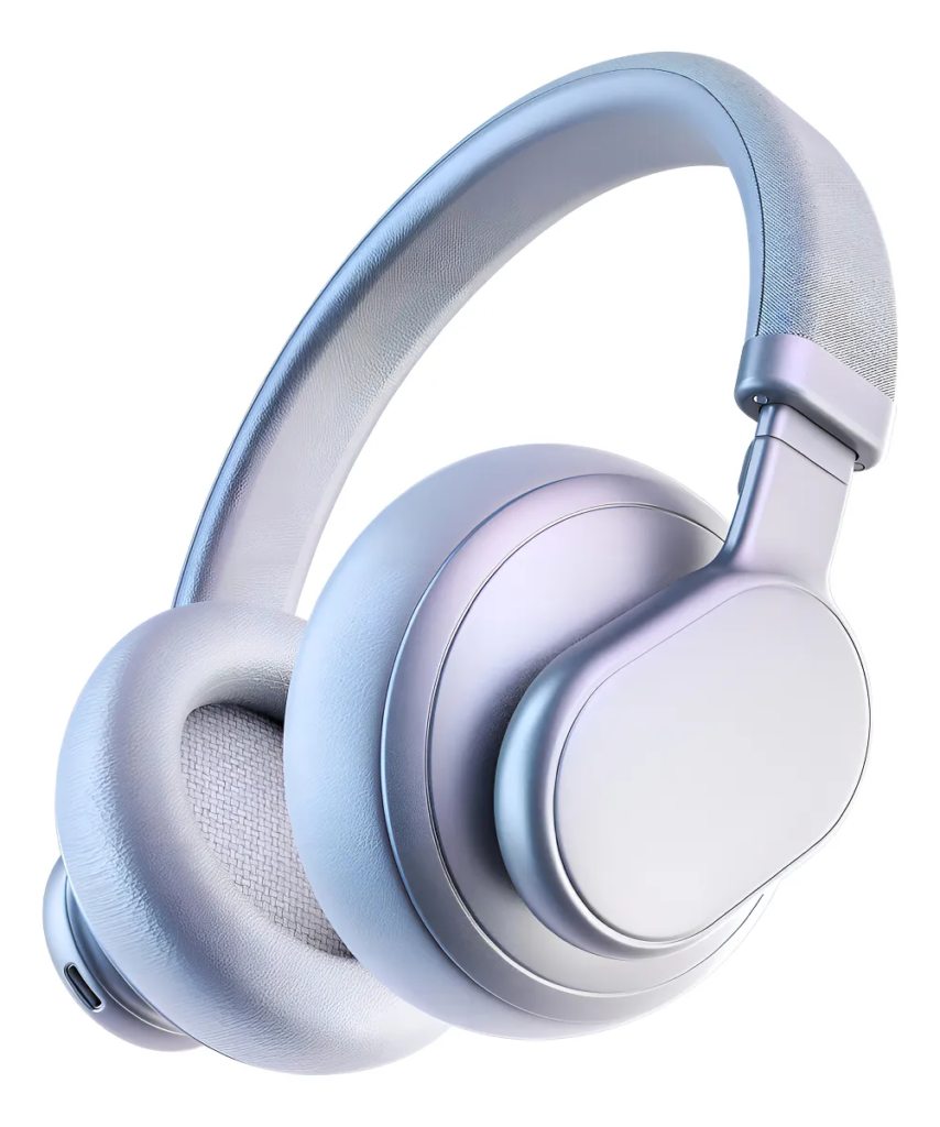 Audífonos Bluetooth 5.3 Inalámbricos Diadema Bmani T1, Sonido Hi-res, Cancelación De Ruido, 72 Horas Autonomía, Carga Rápida 10min, Micrófono, Deportes/gamer, Color Gris, Diseño Ligero Cómodo