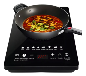 Weluvfit Parrilla De Inducción Eléctrica, Estufa De Mesa Modernas Inducción 1 Quemador