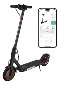 Scooter eléctrico WQ W4 plegable 600W 25km/h Bluetooth LED negro