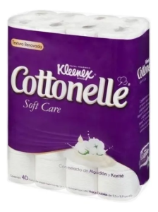 Papel higiénico Kimberly-Clark Kleenex Cotonelle doble hoja de 40 u