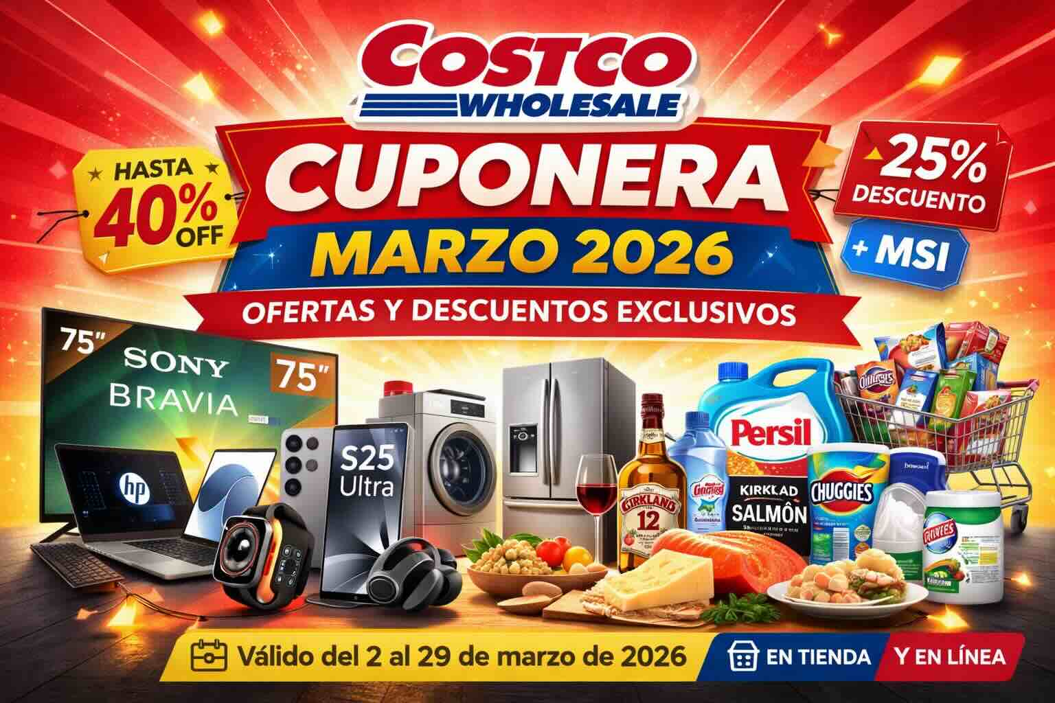 Cuponera Costco Marzo 2026: Las Mejores Ofertas en Apple, Pantallas y Despensa