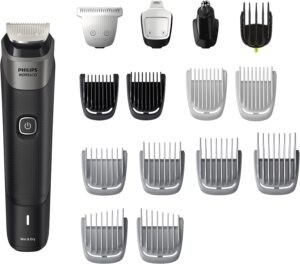 Philips Norelco NEW Philips Norelco Multigroom Series 5000 18 Piece, Beard Face, Hair, Body and Intimate Hair Trimmer for Men - NO BLADE OIL MG5910/49