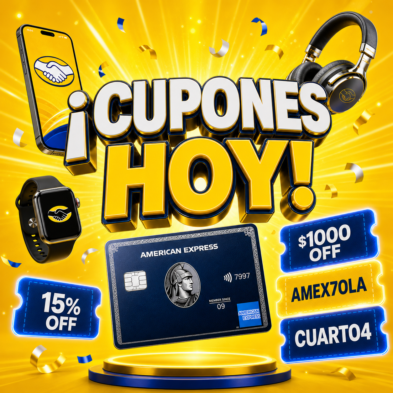 ¡Cupones en Mercado Libre Hoy 19 de Julio! Destaca el 15% OFF con AMEX