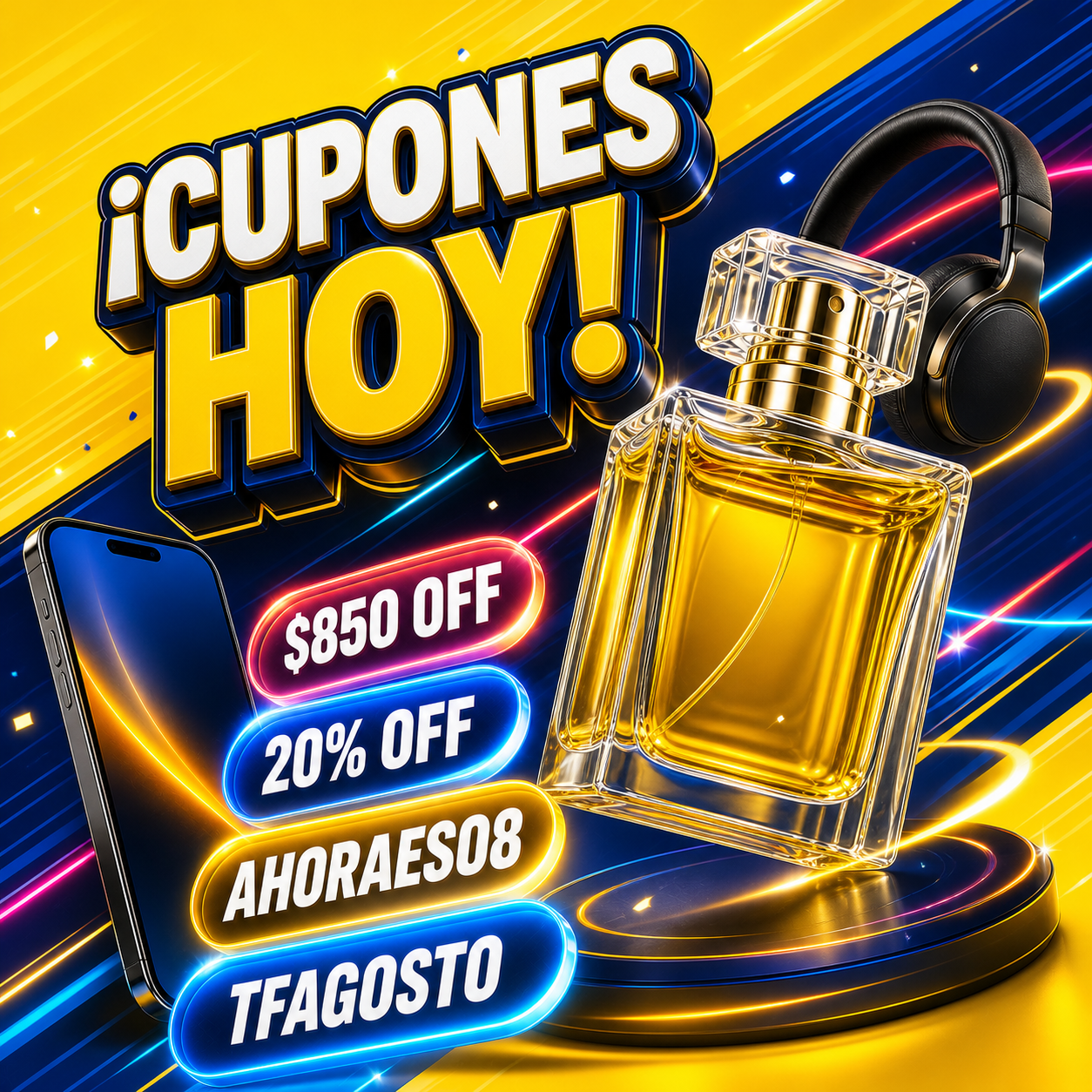 ¡Cupones Mercado Libre Hoy 6 de Agosto! Hasta $850 MXN OFF y 20% en Fragancias